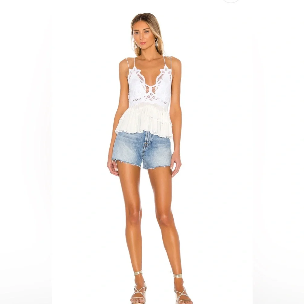 Free People Adella Cami in White NWT Size Medium - Picture 2 of 5